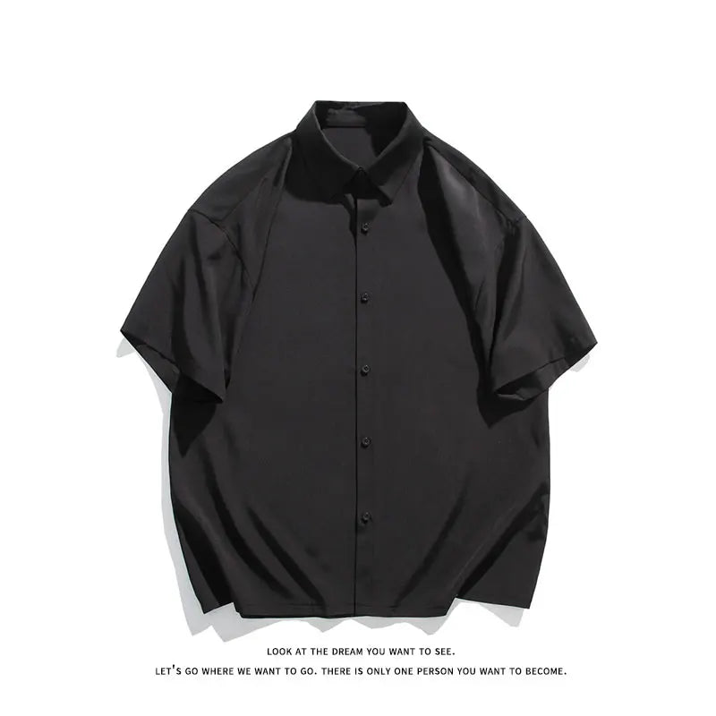 LEGIBLE Casual Short Sleeve Shirts for Men 4XL 5XL