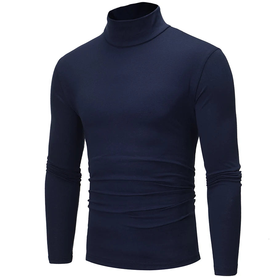 Men's Winter Thermal Shirt High Neck Slim Fit