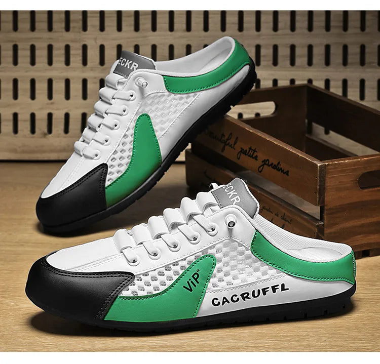 Men's Casual Slip-Ons - Breathable Artificial Leather Shoes