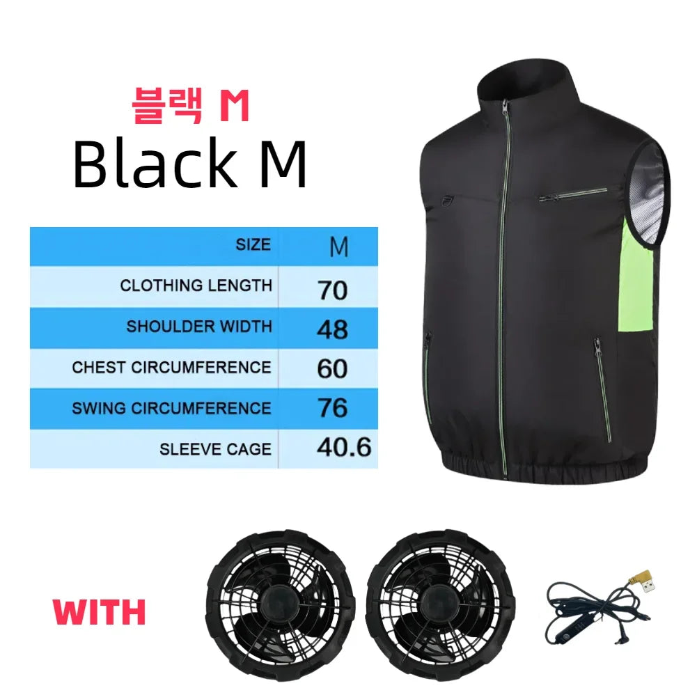 Cooling Vest Ice Fan Vest for Hot Weather Work