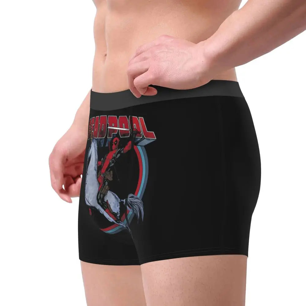 Deadpool Boxer Shorts for Men - Lycra Polyester Blend