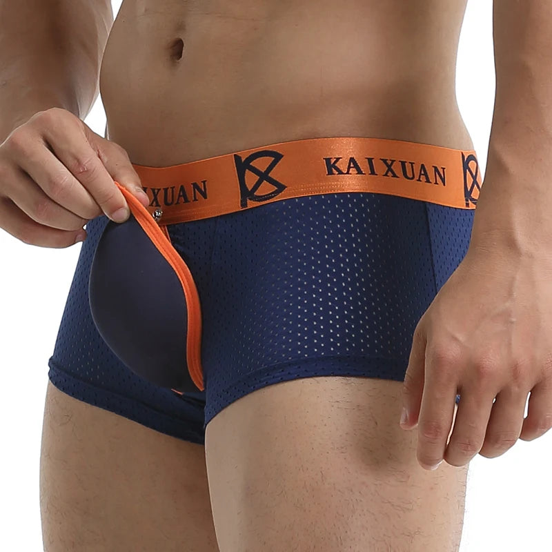 Men's Boxer Shorts with Removable Front Pad
