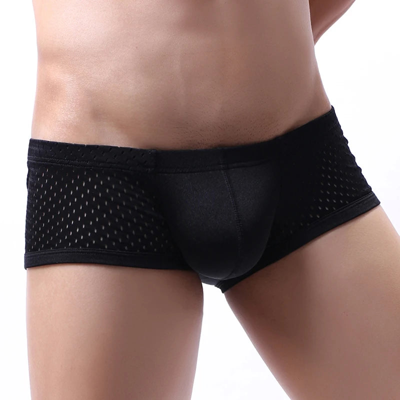 Men's Boxer Shorts Breathable Quick Dry Polyester Underwear