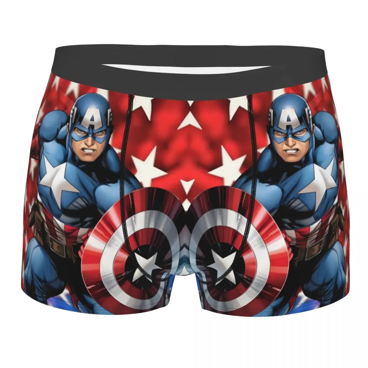 Captain America Comics Design Boxer Shorts for Men by MINISO