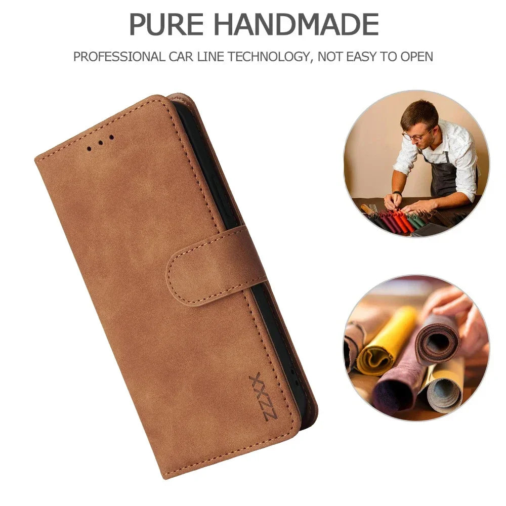 Brand ZZXX Leather Wallet Phone Case For iPhone 16e 16 Pro Max  Plus Flip Card