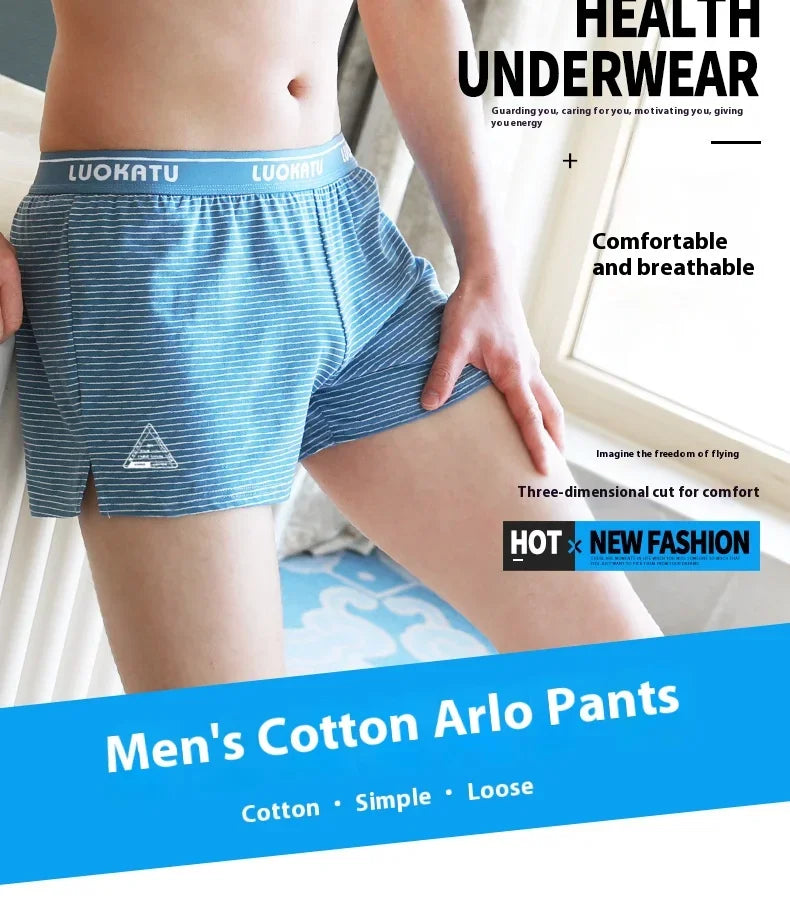 Men's Cotton Boxer Shorts Comfortable Summer Wear