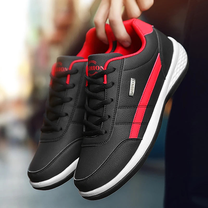 Men's Casual Sports Shoes Breathable Leather Non-Slip