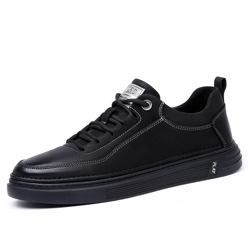 Genuine Leather Men's Casual Loafers Sneakers