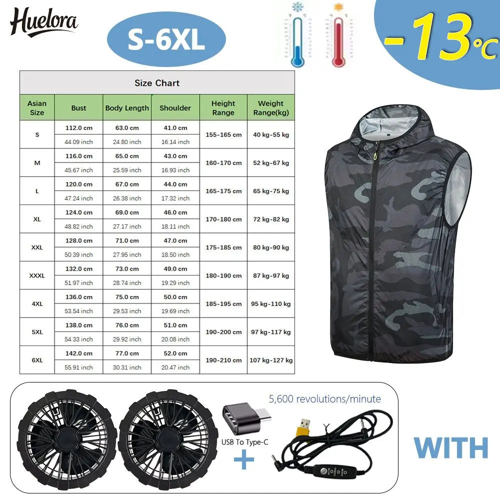 Summer Cooling Vest Fan for Men and Women
