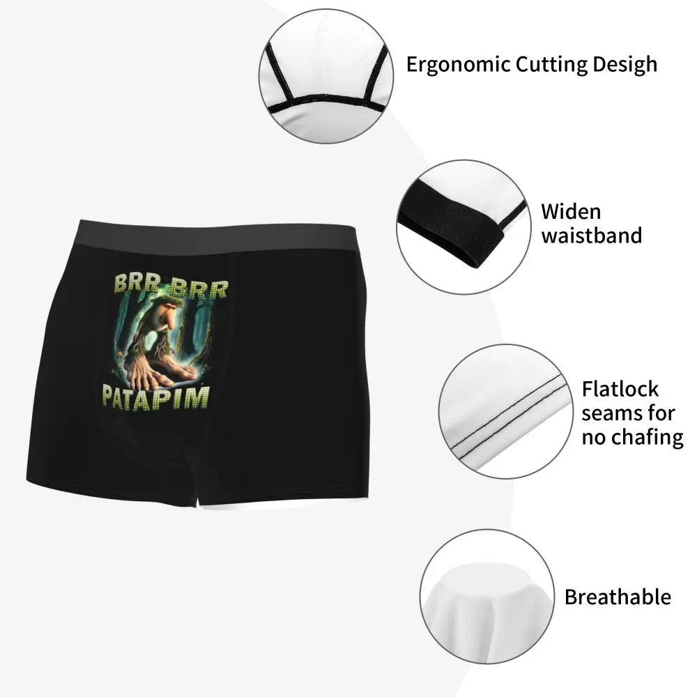 Men's Boxer Shorts Brr Brr Patapim Funny Italian Brainrot