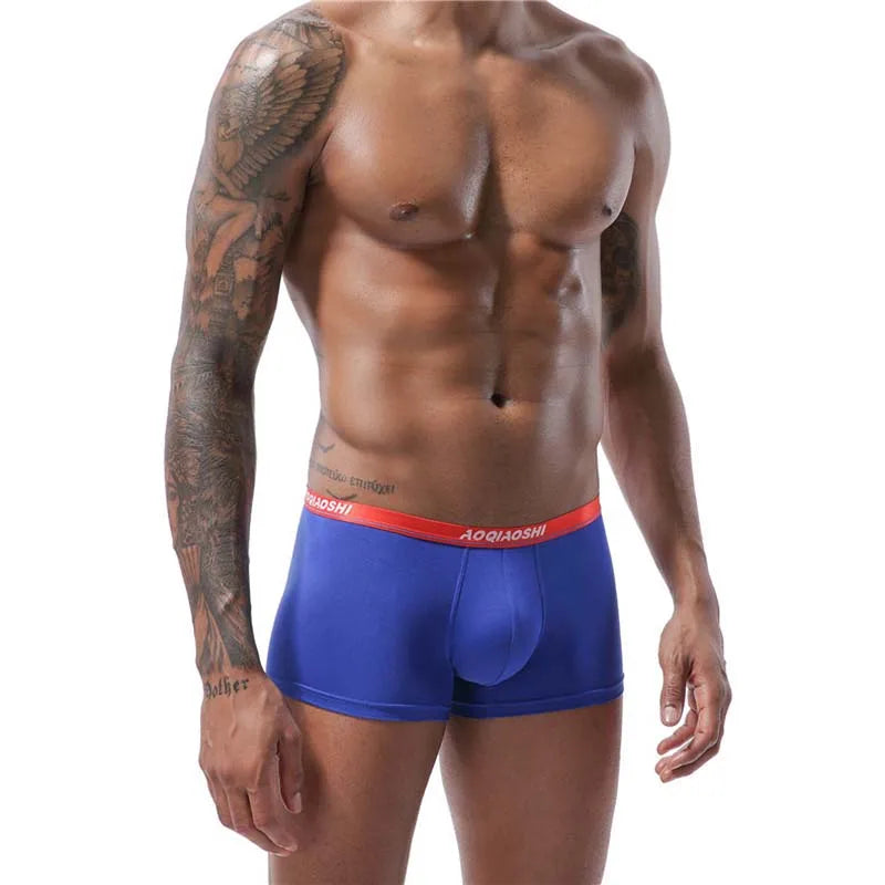 Men's Modal Boxer Shorts U Pouch Breathable Underwear