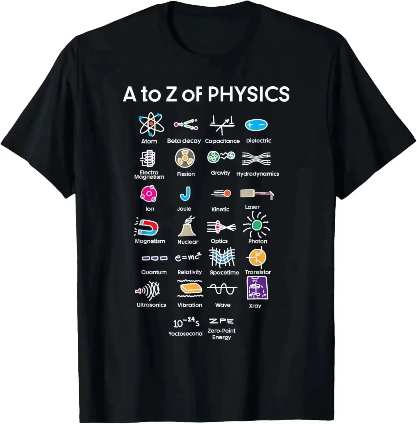 Men's Tops Quantum Physics Student Science T-Shirt Cotton Printed Graphic T Shirts Women's T Shirt Camiseta Casual Short Sleeve