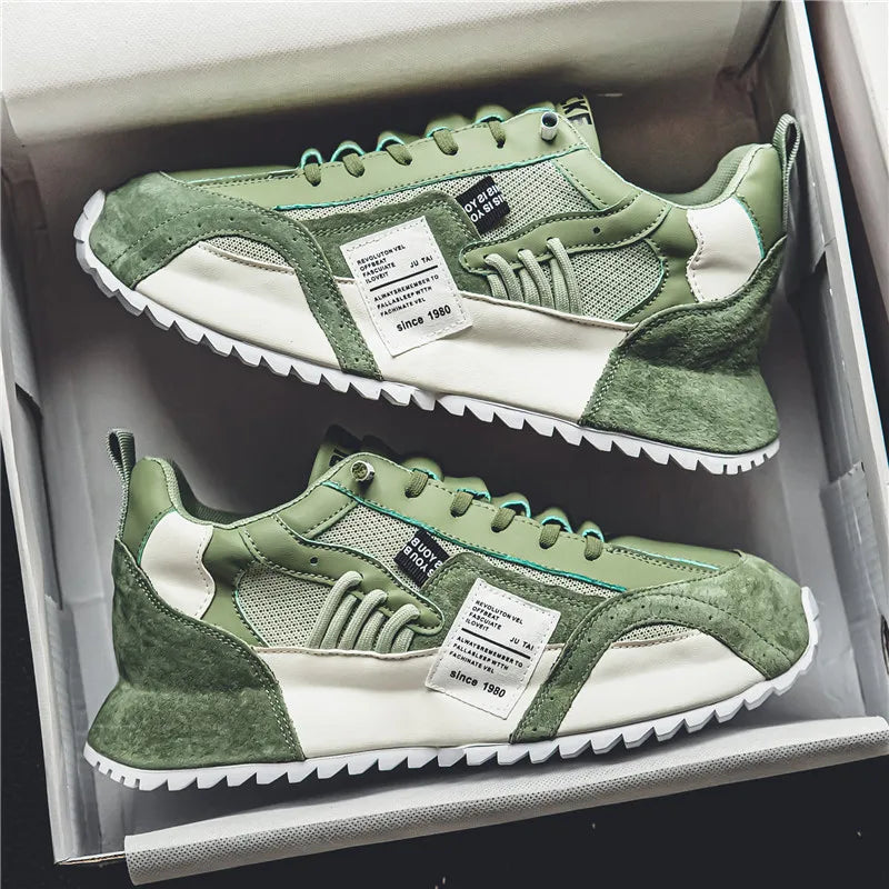 Men's Casual Breathable Sneakers with Elastic Band
