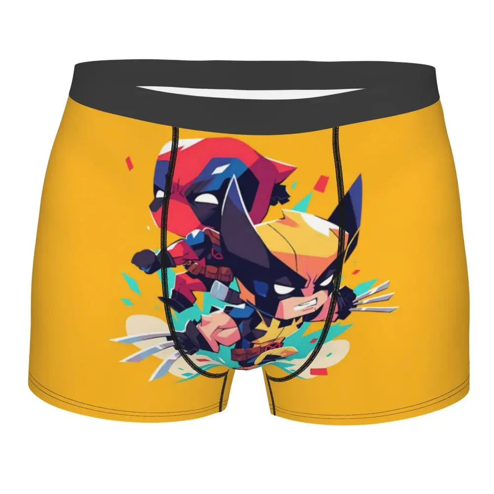 Deadpool Boxer Shorts for Men - Lycra Polyester Blend