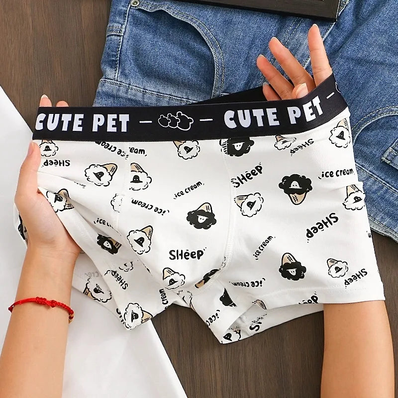 4Pack Mens + Boys Underwear Cotton Boxer Briefs Moisture Wicking