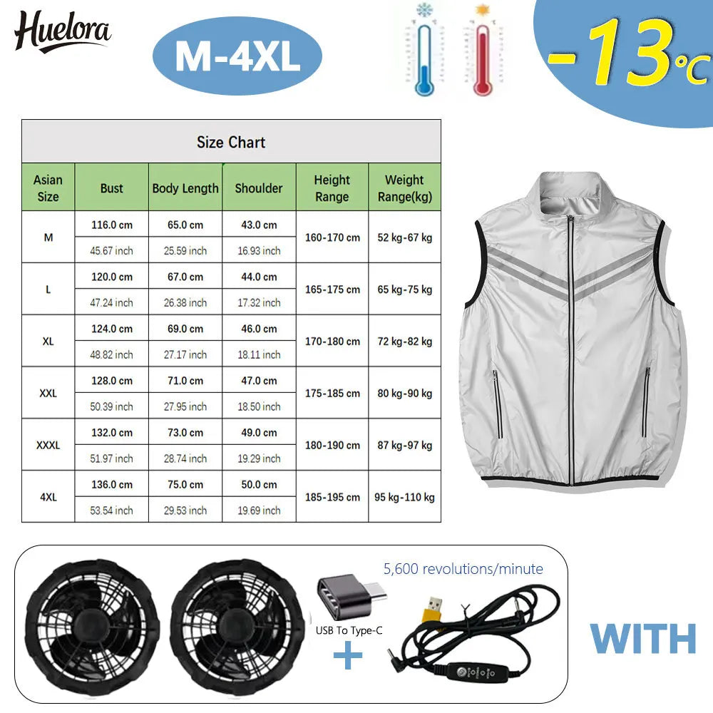 Cooling Vest Summer Workwear for Men and Women