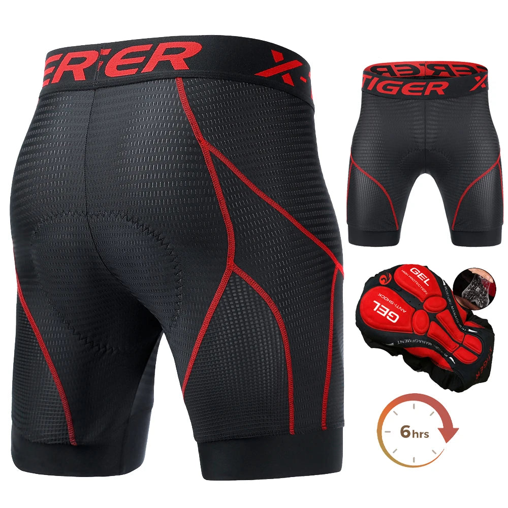 5D Padded Cycling Underwear Shorts by X-TIGER