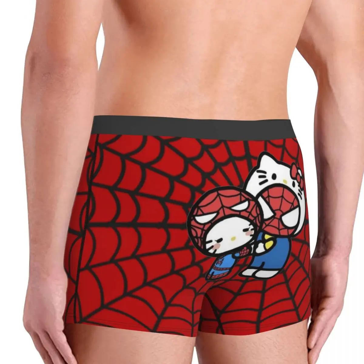 Hello Kitty Spiderman Men's Boxer Shorts