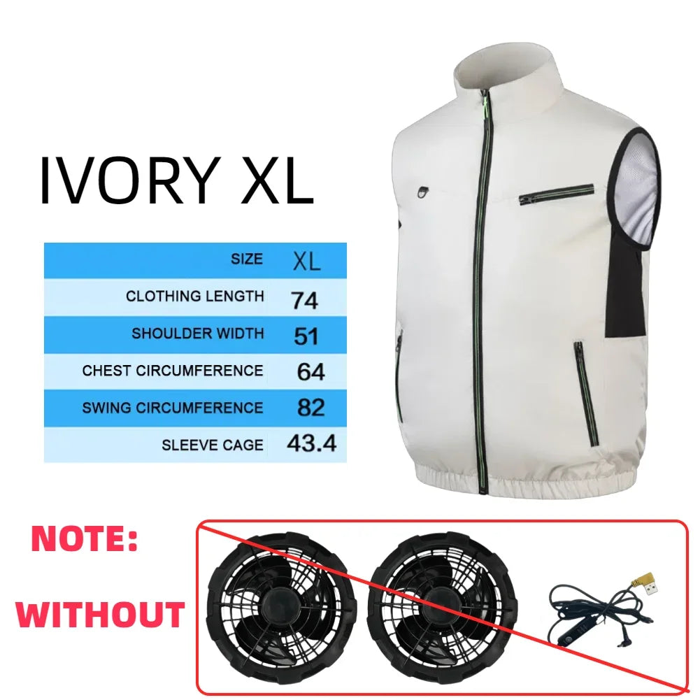Cooling Vest Ice Fan Vest for Hot Weather Work