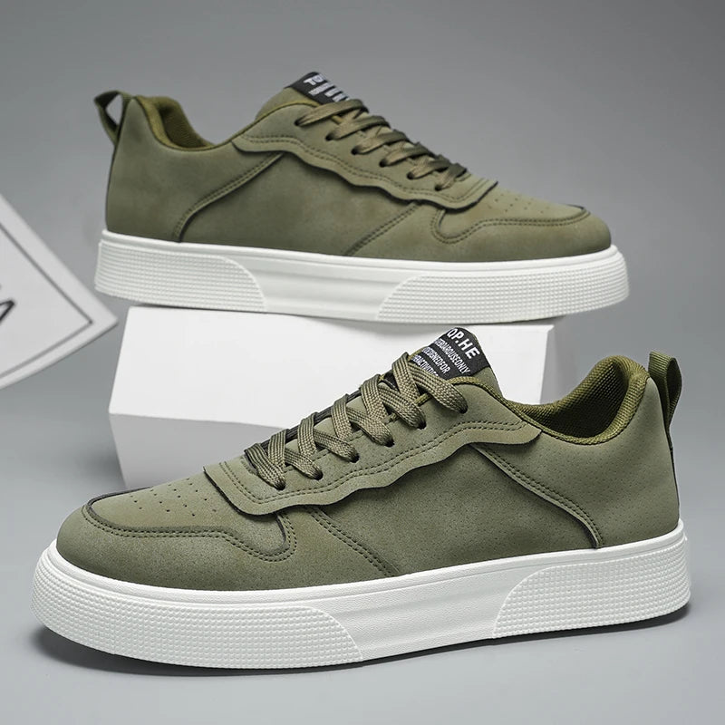 Men's Low-Top Sports Shoes in Green Black Red