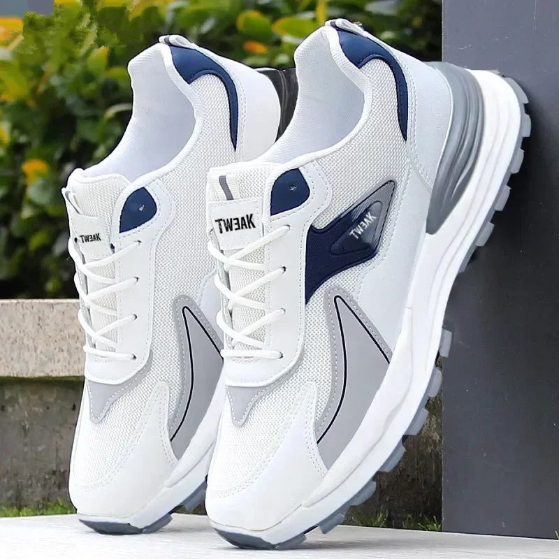 Men's Sneakers Lace-Up Air Mesh Running Shoes