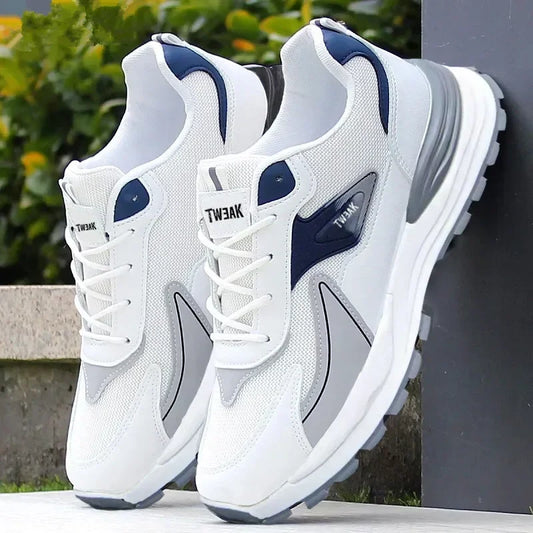 Men's Sneakers Lace-Up Air Mesh Running Shoes