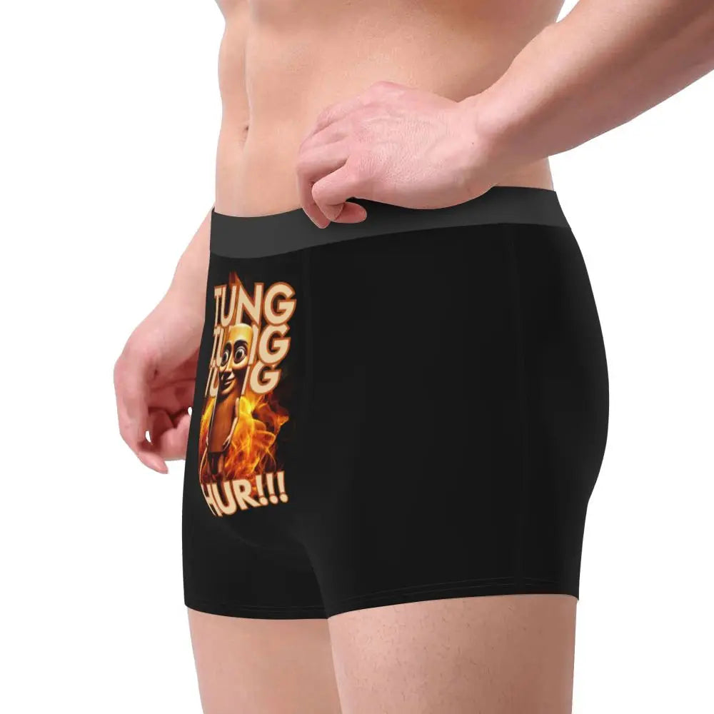 Men's Boxer Shorts Brr Brr Patapim Funny Italian Brainrot
