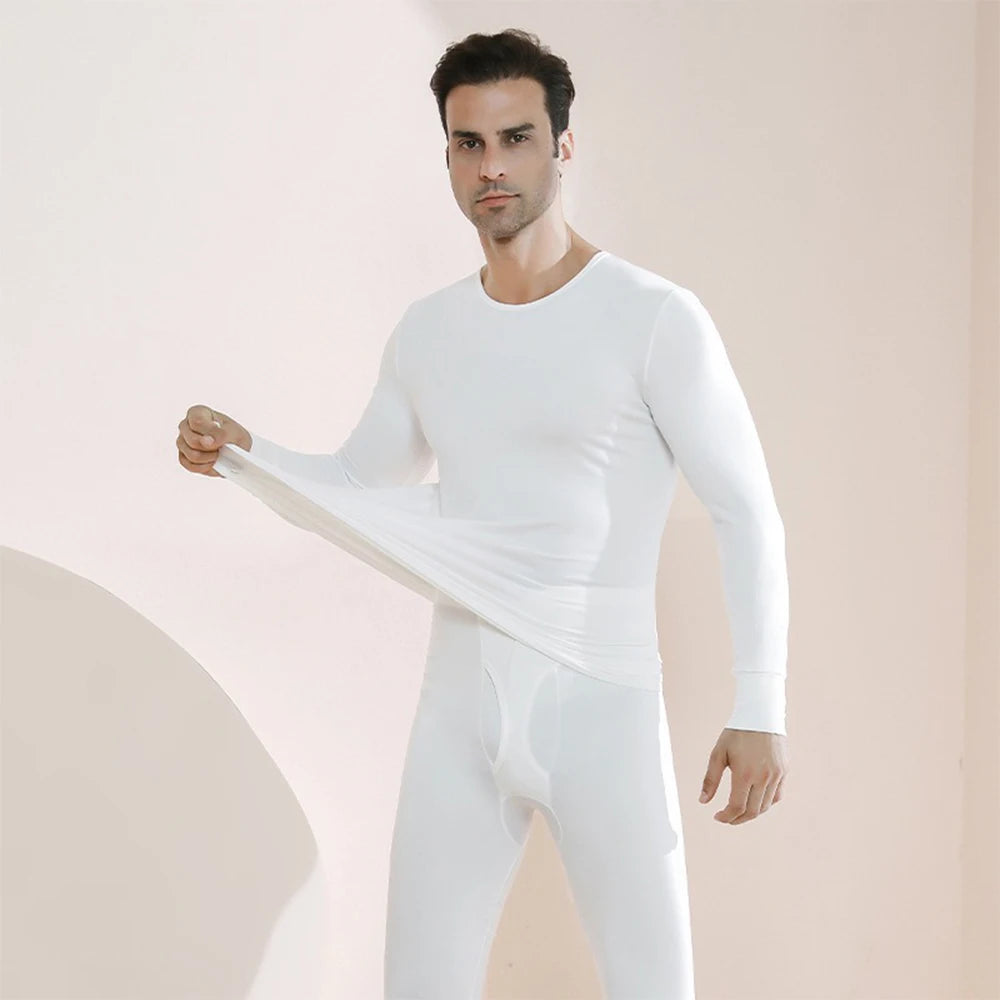 Long Johns Thermal Underwear for Men Fleece Lined Base Layer Set for Cold Weather