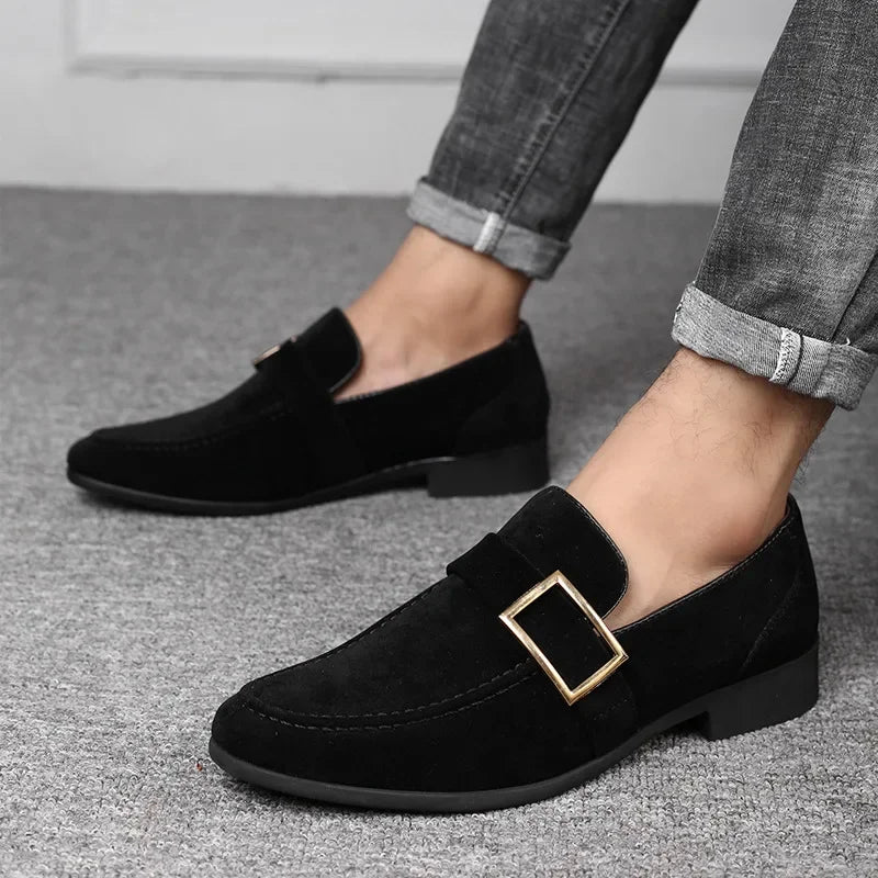 Men's Faux Suede Casual Business Loafers