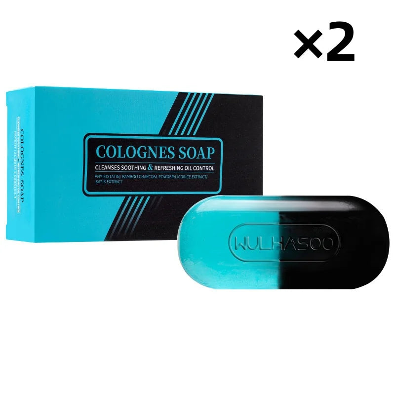 Men's Dual Color Cologne Soap Bar for Daily Use