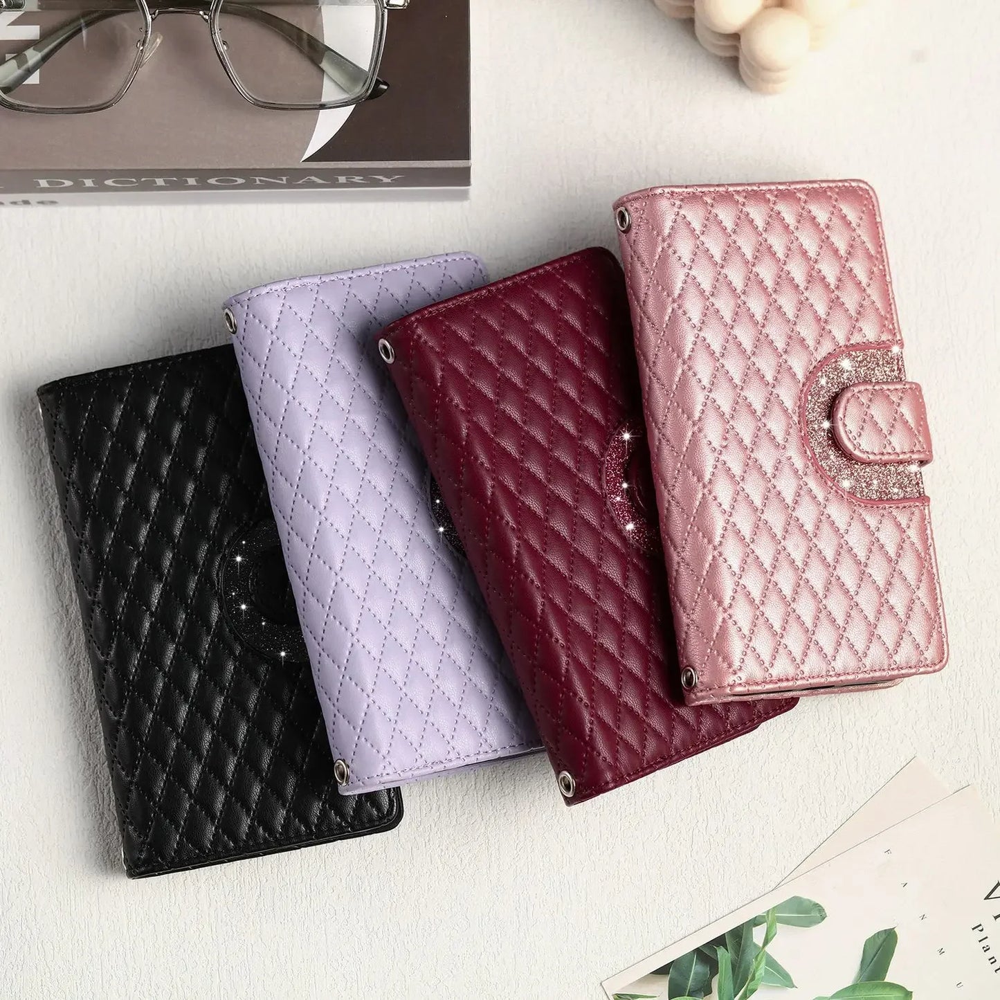 Flip Leather Case for iPhone 16 16e 15 14 13 12 11 8 7 Pro Max mini Plus