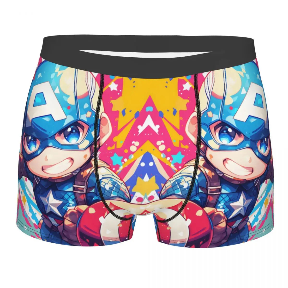 Captain America Comics Design Boxer Shorts for Men by MINISO