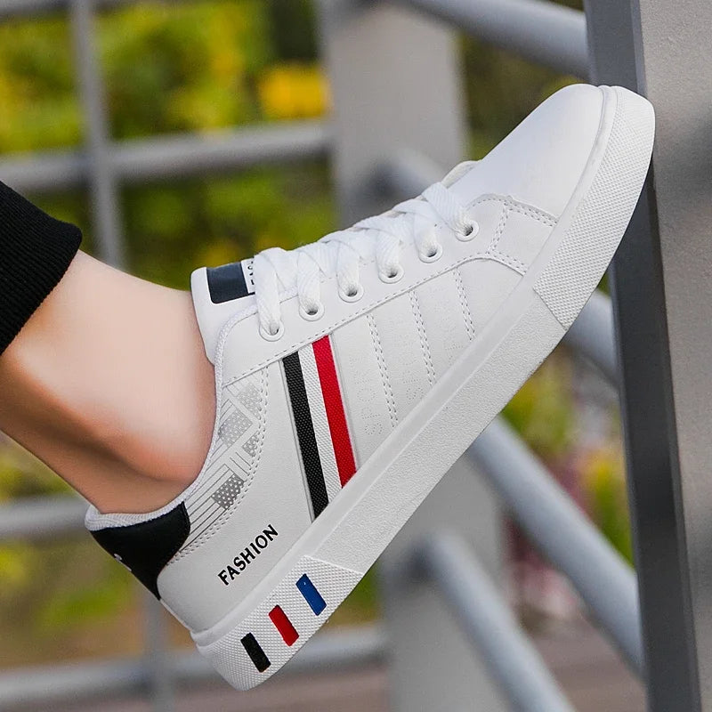 2026 Men's Casual Lace-Up Sneakers in White