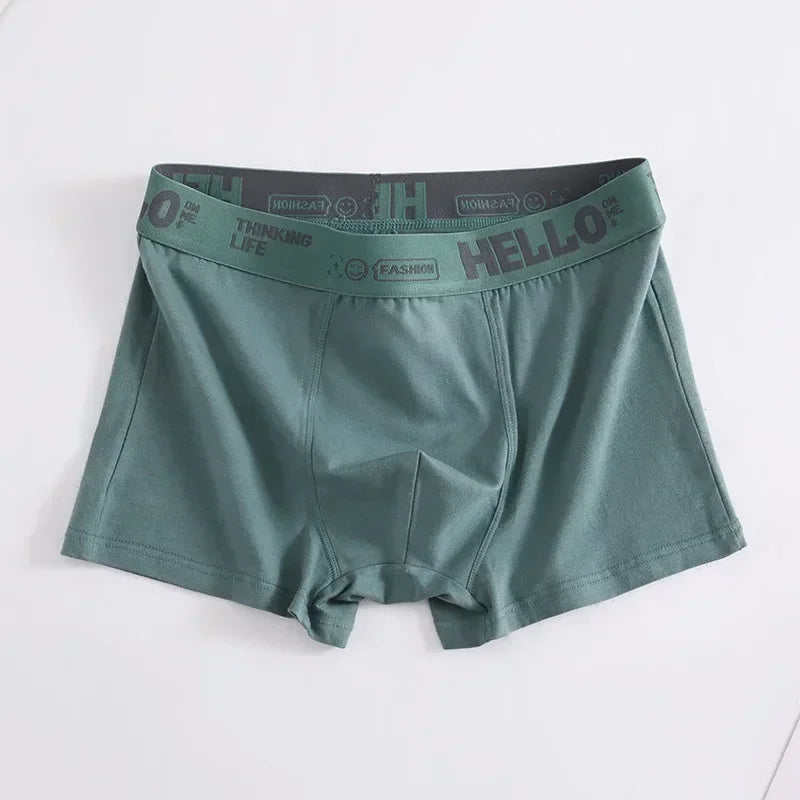 Men's Cotton Boxer Shorts Comfortable Breathable Underwear