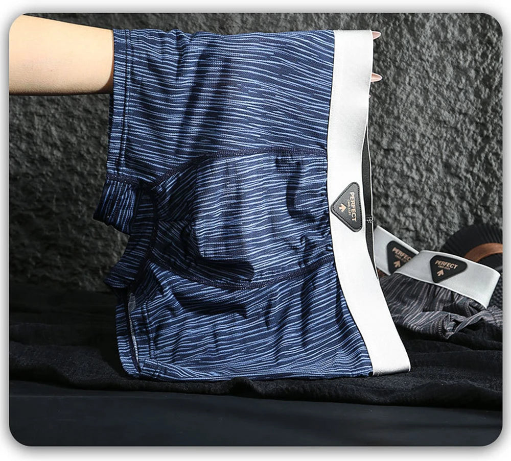 Men's Boxer Briefs Moisture-Wicking Polyester Spandex