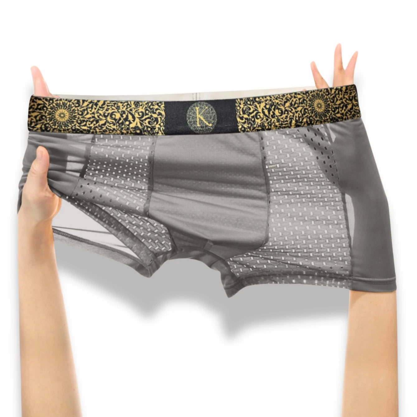 Men's Boxer Shorts Pack of 4 Comfy Polyester and Elastane