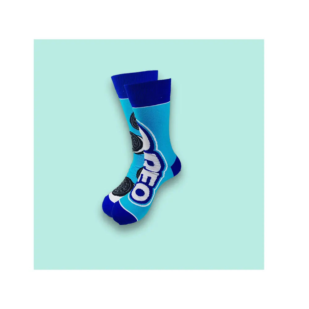 Fashion Cartoon Men's Socks for Spring and Autumn