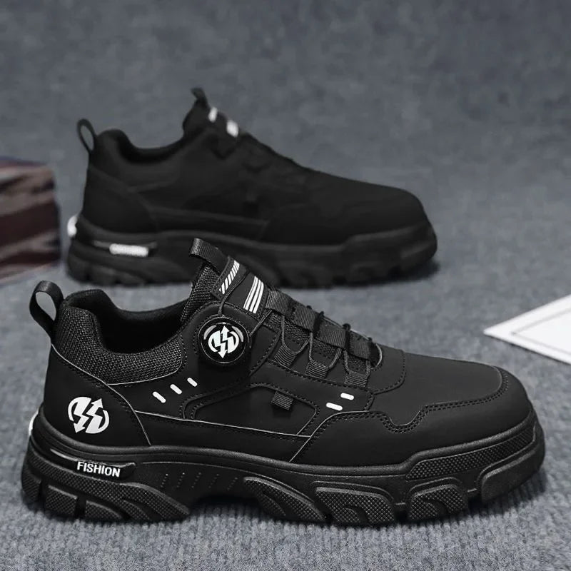 Leather Men's Sneakers Casual Shoes for Summer