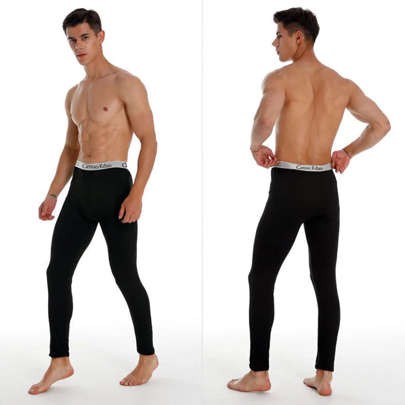 Men Long Johns Thermal Skin-Friendly Underwear Winter Warm Long Leggings