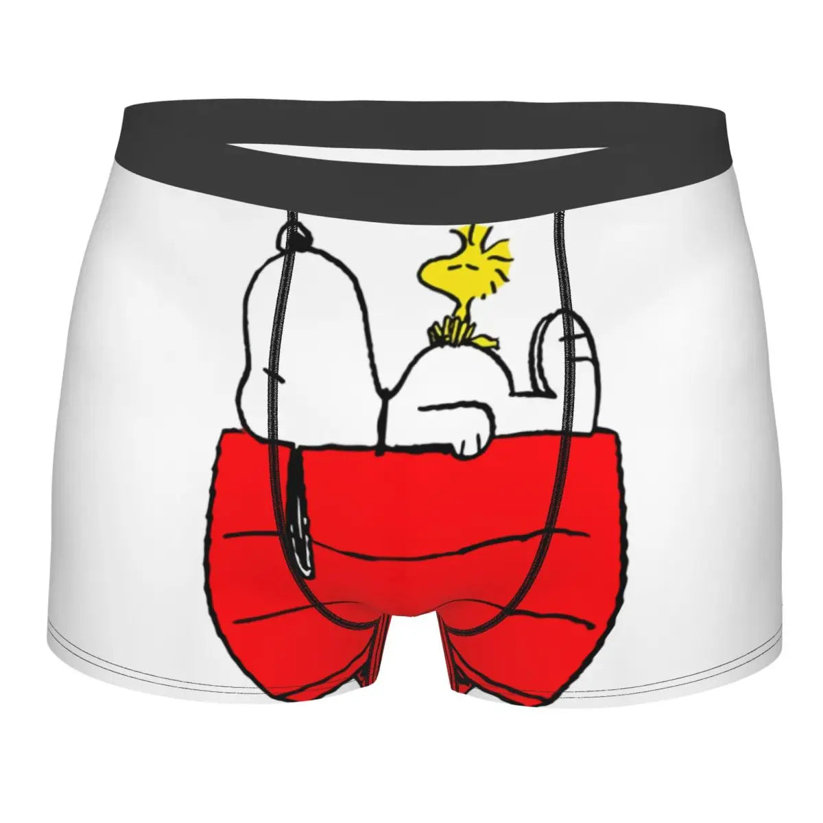 Snoopy Boxer Briefs for Men - Giggle Print Polyester Blend