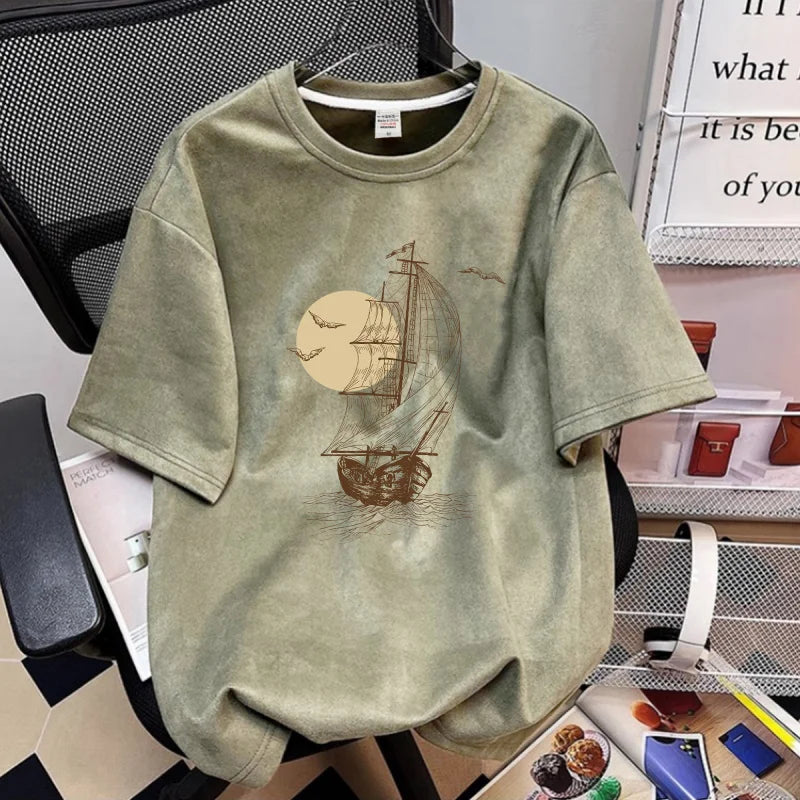 Men's Graphic Printed Short Sleeve T-Shirt