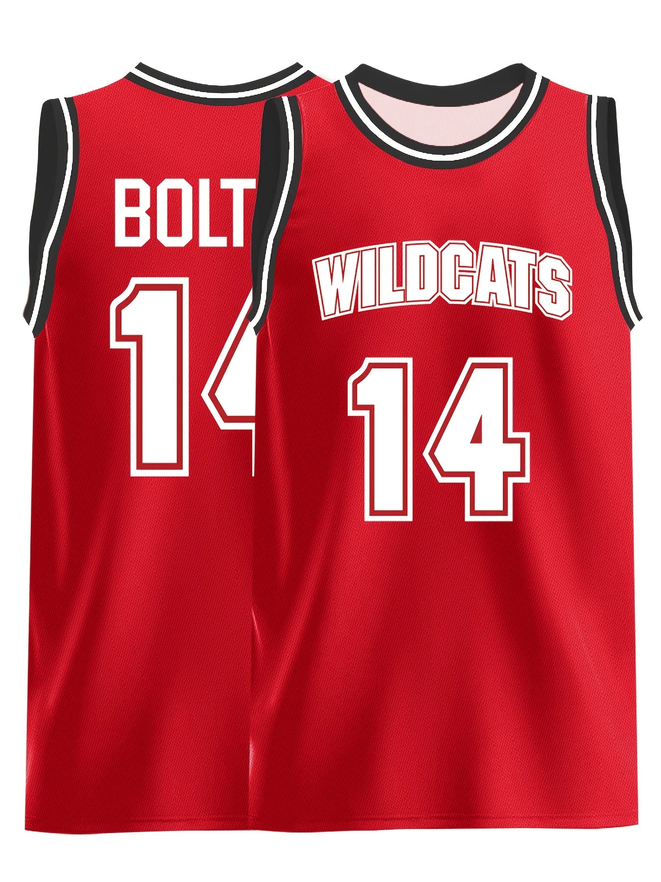 Red Basketball Jersey #14 Casual Sweatshirt