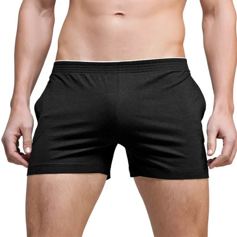 Mens Boxer Shorts Cotton Viscose Elastane Sleep Bottoms