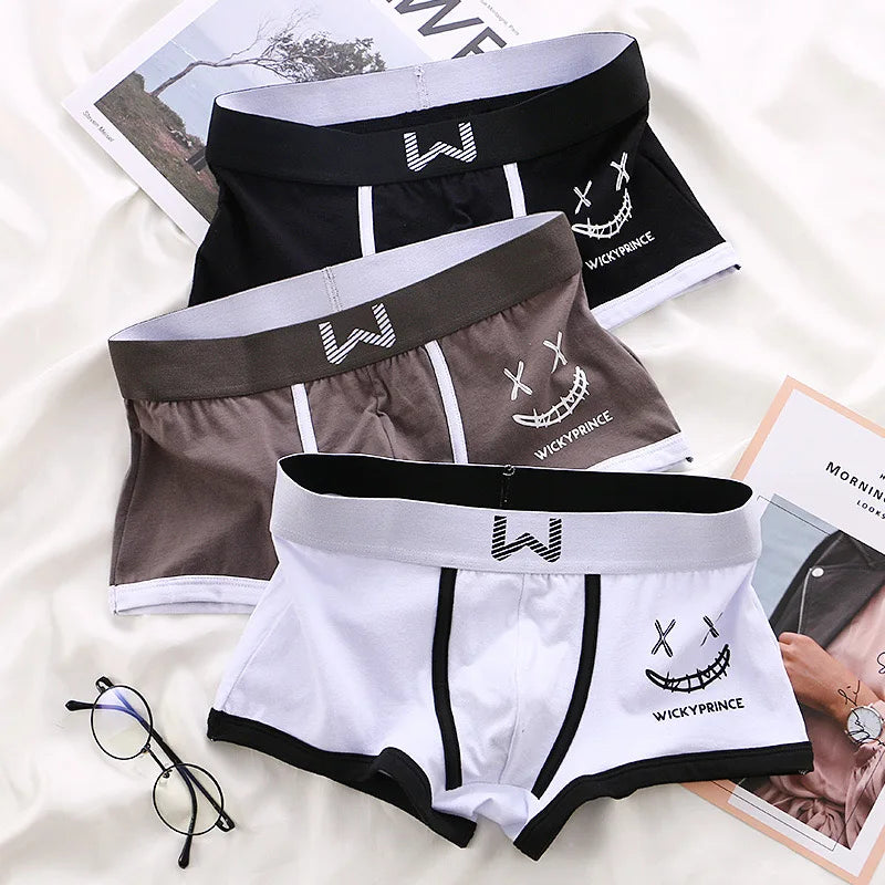 Men's Cotton Boxer Shorts 3pcs Set
