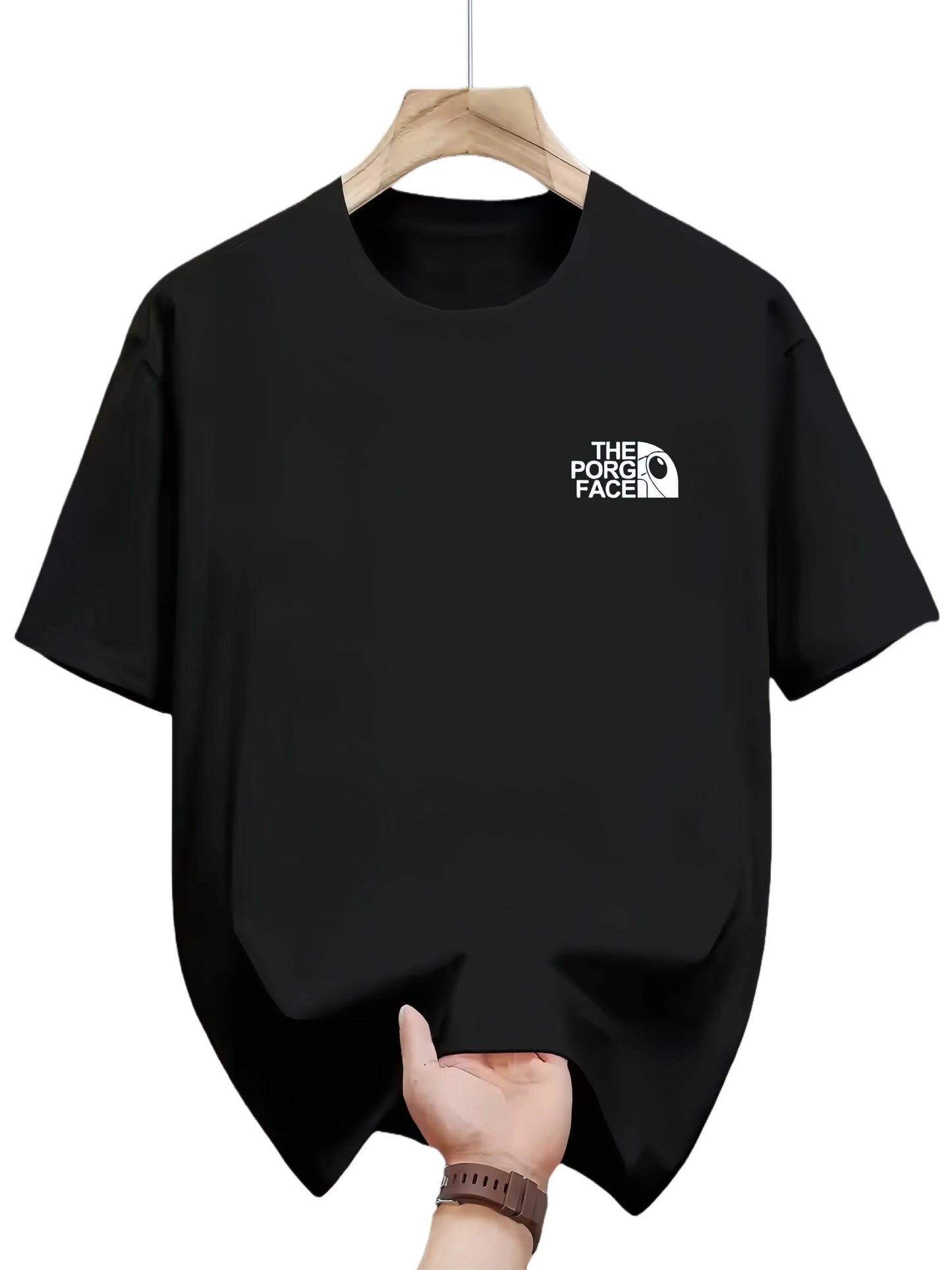 Loose short-sleeved T-shirts, summer fashion couple casual round-neck printed tops suitable for both men and women  cotton