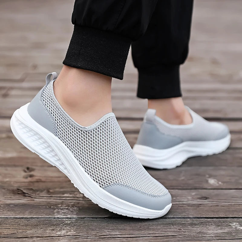 Men's Breathable Mesh Summer Sneakers for Walking