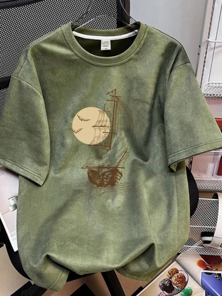 Men's Graphic Printed Short Sleeve T-Shirt