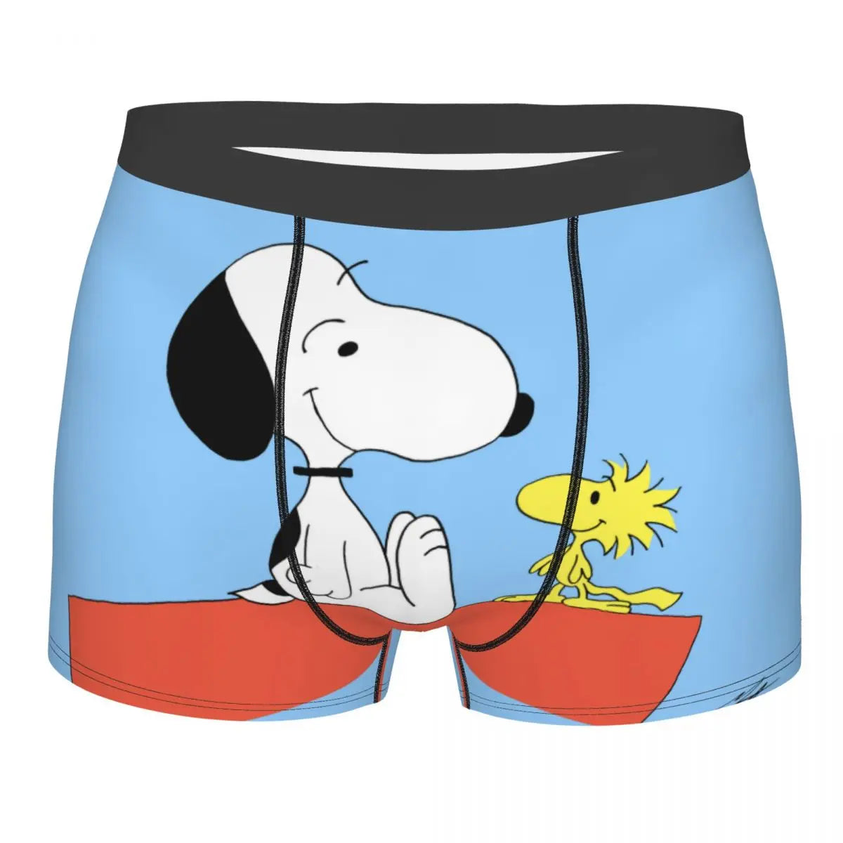 Snoopy Boxer Briefs for Men - Giggle Print Polyester Blend