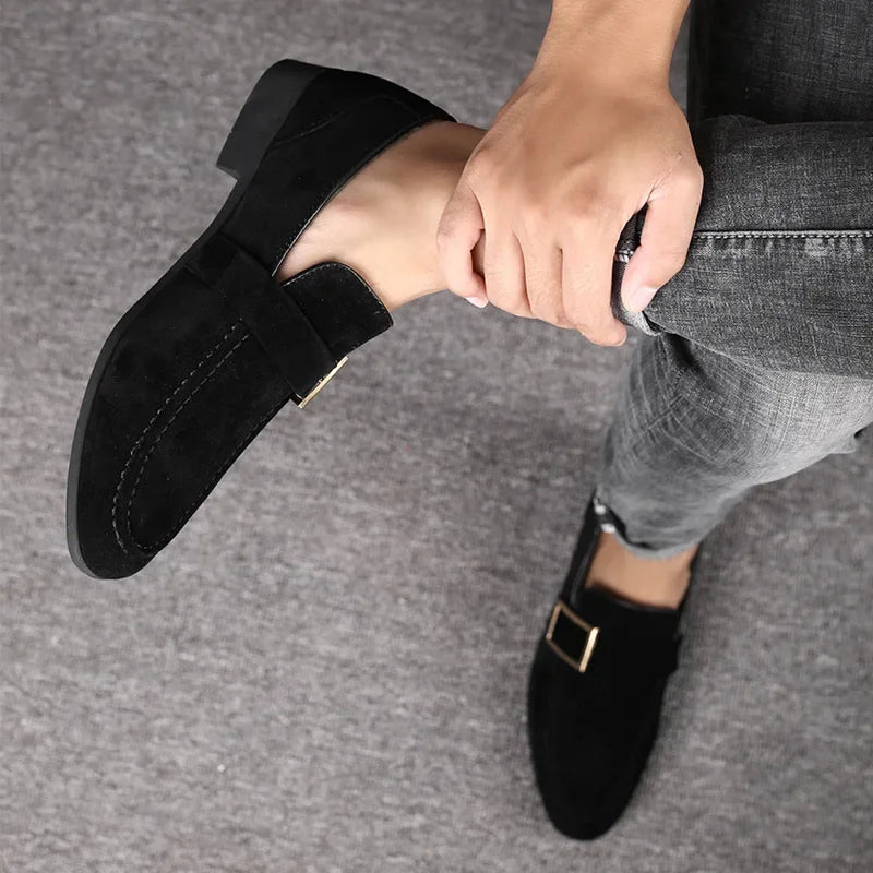 Men's Faux Suede Casual Business Loafers