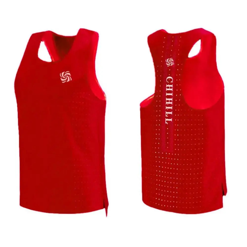 Mens Vest Sports Fitness Mesh Breathable Quick Dry Lightweight Sleeveless Running Vest Trendy Gym Training Tank Top 2024 Summer